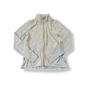 [All in Motion] Striped Gray Track Jacket